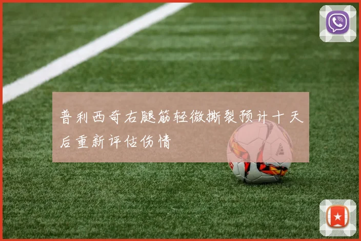 普利西奇右腿筋轻微撕裂预计十天后重新评估伤情